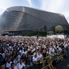 El Santiago Bernabéu, antes de un partido.