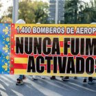 Los bomberos de toda España se manifiestan en Madrid