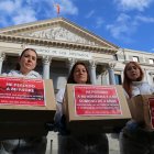 Familiares de las víctimas en el Congreso