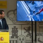 El ministro de Transportes y Movilidad Sostenible, Óscar Puente, durante una rueda de prensa en la sede de la Delegación del Gobierno en Valencia