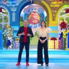 Cristinini y Ramón García en una promo del "Grand Prix"