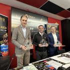 Luis Cervera, director General de Deporte de la Generalitat, Rubén Donet, organizador de la prueba y Bernabé Cano, alcalde de La Nucía.