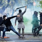 Disturbos sociales en Italia, en una imagen de archivo