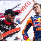 El piloto saudí Yzeed Al-Rajhi (Toyota) y el australiano Daniel Danders (KTM), en el Rally Dakar 2025.