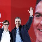 Salvador Illa y Pedro Sánchez