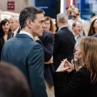 Pedro Sánchez, durante su visita, este viernes, a FITUR.