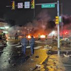 Una de las calles de Filadelfia afectadas por el accidente