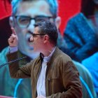 El ministro Félix Bolaños, desatado en Leganés