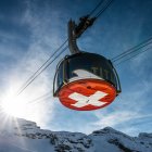 Titlis Rotair: teleférico giratorio que asciende hasta la cima con vistas de 360 grados