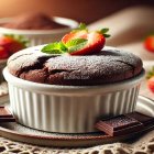 Suflé de chocolate