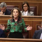 (Foto de ARCHIVO)
La secretaria general del PP, Cuca Gamarra, durante un pleno en el Congreso de los Diputados, a 19 de febrero de 2025, en Madrid (España). La vicepresidenta primera y ministra de Hacienda, María Jesús Montero, protagoniza el Pleno del Congreso tras el choque con el Ministerio de Trabajo, por la tributación del salario mínimo interprofesional (SMI). La dirigente socialista, que hace una semana fue baja de última hora por una baja médica, tendrá que hacer frente ahora a las preguntas pendientes y las nuevas presentadas de PP, Vox, Junts y Podemos sobre la política fiscal del Ejecutivo.

Eduardo Parra / Europa Press
19 FEBRERO 2025;SMI;MONTERO;CONGRESO;PLENO;TRABAJO
19/2/2025