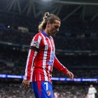 Griezmann, en un partido con el Atlético de Madrid.