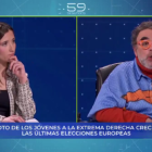 Julia Calvet y Bob Pop en el programa '59 segundos' de La 2