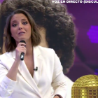 María Casado en el plató de 'Informativos Telecinco'