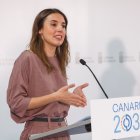 Archivo - La ministra de Igualdad, Irene Montero; en la sede de la Presidencia regional para firmar el protocolo del Plan de Corresponsables, a 4 de mayo de 2022, en Las Palmas de Gran Canaria, Canarias (España). El Plan Corresponsables es una política pú.