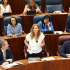 Archivo - La consejera de Familia, Juventud y Asuntos Sociales, Ana Dávila, interviene durante un pleno en la Asamblea de Madrid, a 19 de septiembre de 2024, en Madrid (España).