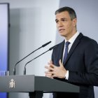 El presidente del Gobierno, Pedro Sánchez, a 22 de abril de 2025, en Madrid (España).