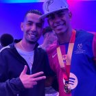 Mounir Nasraoui y Lamine Yamal.
