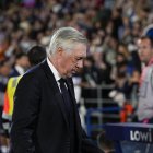 Ancelotti, durante un partido del Real Madrid.