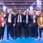 Alexandre Bompard, presidente y director general del Grupo Carrefour, y Elodie Perthuisot, directora ejecutiva de Carrefour España, durante el Salón Carrefour.