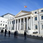 Archivo - Vista de la fachada del Congreso de los Diputados el día en el que PSOE y Junts han cerrado un acuerdo para la investidura, a 9 de noviembre de 2023, en Madrid (España). PSOE y Junts han cerrado un acuerdo para investir al presidente del Gobiern.
