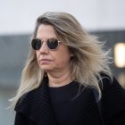 Archivo - La asesora de Begoña Gómez en Moncloa Cristina Álvarez, a su salida de declarar a los juzgados de Plaza de Castilla el pasado febrero. 