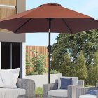 Sombrilla Outsunny de aluminio para jardín