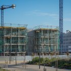 Archivo - Promoción de viviendas de Emvivesa en Palmas Altas durante su construcción.