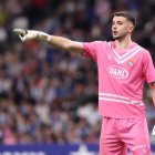 Joan García, en un partido con el Espanyol.