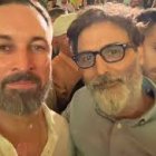 José Manuel Palanca, concejal de Vox en Massamagrell, con Santiago Abascal