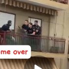Momento de la intervención policial