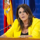 La portavoz adjunta del Grupo Parlamentario Socialista, Ángeles Férriz, durante la ronda de ruedas de prensa de portavoces de los grupos parlamentarios en el Parlamento de Andalucía, a 18 de junio de 2025 en Sevilla (Andalucía, España). Los portavoces de los grupos parlamentarios, se dan cita en la sala de prensa para atender a los medios de comunicación de forma periódica.

Joaquin Corchero / Europa Press
18/6/2025