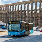 Autobús urbano en Segovia, (Castilla y León)