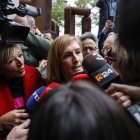 La exconsellera de Justicia y Emergencias de la Generalitat valenciana Salomé Pradas ofrece declaraciones a los medios a su llegada a declarar