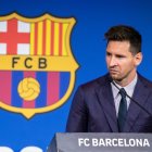 Leo Messi, en su despedida del Barcelona.