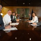 Reunión entre Sumar y el PSOE en el Congreso para analizar el pacto tras el caso de Santos Cerdán