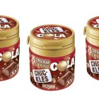 Bote de chicles Hacendado Chic-kles Cola XXL sin azúcar, formato 25 unidades.