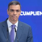El presidente del Gobierno, Pedro Sánchez, comparece ante los medios de comunicación para hacer balance del curso político, a 28 de julio de 2025.
