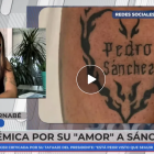 Cristina Bernabé y su singular tatuaje.