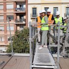 La alcaldesa de Valencia, María José Catalá, visita las obras del mercado de Jesús-Patraix