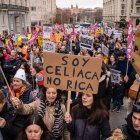 Imagen de archivo de una protesta en Madrid del colectivo de personas celiacas.