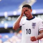 ude Bellingham, jugador de Inglaterra, reacciona durante el partido de clasificación para el Mundial 2026 entre Andorra e Inglaterra en el RCDE Stadium. (Foto: Judit Cartiel/Getty Images)