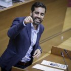 El portavoz del PSPV, José Muñoz, en Las Cortes Valencianas