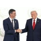 (Foto de ARCHIVO)
El presidente del Gobierno, Pedro Sánchez y su homólogo estadounidense, Donald Trump, se han encontrado este lunes en la cumbre que se celebra en Egipto

DPA
13/10/2025 ONLY FOR USE IN SPAIN