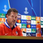 Simeone en la rueda de prensa