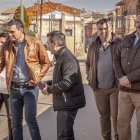 Fotografía en 2017 en La Rioja en la campaña de primarias del PSOE, Pedro Sánchez, Santos Cerdán, José Luis Ábalos y Koldo García.