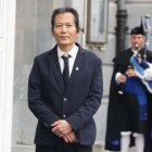 Byung-Chul Han, Premio Princesa de Asturias de Comunicación y Humanidades, a su llegada al Teatro Campoamor para asistir a la ceremonia de entrega de los 'Premios Princesa de Asturias 2025'