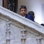 El president de la Generalitat, Carlos Mazón, minutos antes de anunciar su dimisión