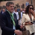 Humberto Janeiro, con una amiga en Las Ventas.