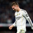 MADRID, SPAIN - NOVEMBER 01: Franco Mastantuono of Real Madrid reacts during the LaLiga EA Sports match between Real Madrid CF and Valencia CF at Estadio Santiago Bernabeu on November 01, 2025 in Madrid, Spain. (Photo by Angel Martinez/Getty Images)